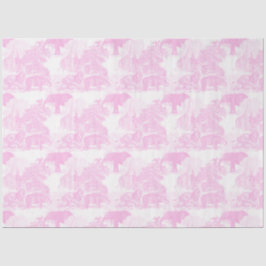 Papel De Seda Selva de Toile Rosa Safari Chinoiserie