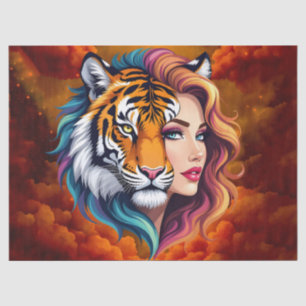 Papel De Seda Selvagem Interior – Deusa do Espírito do Tigre.