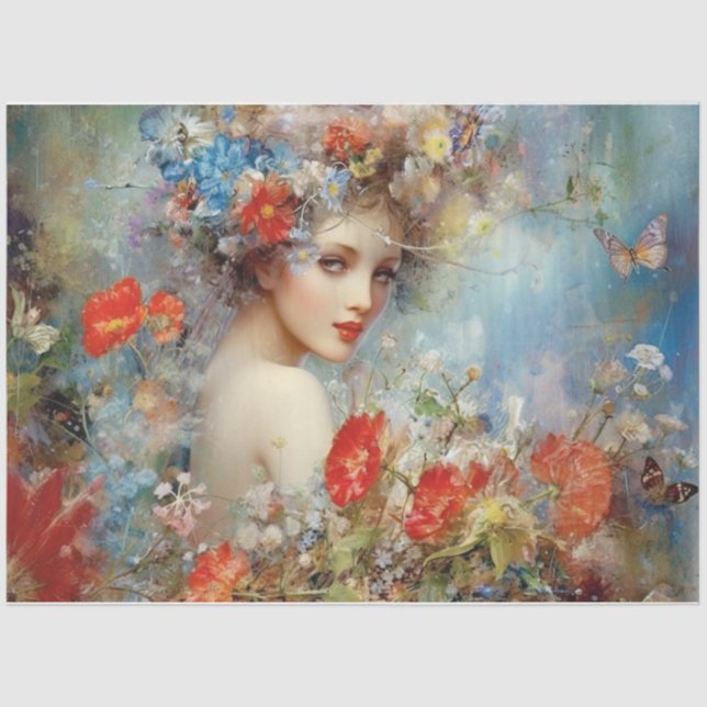 Papel De Seda Senhora Adorável (Frente )