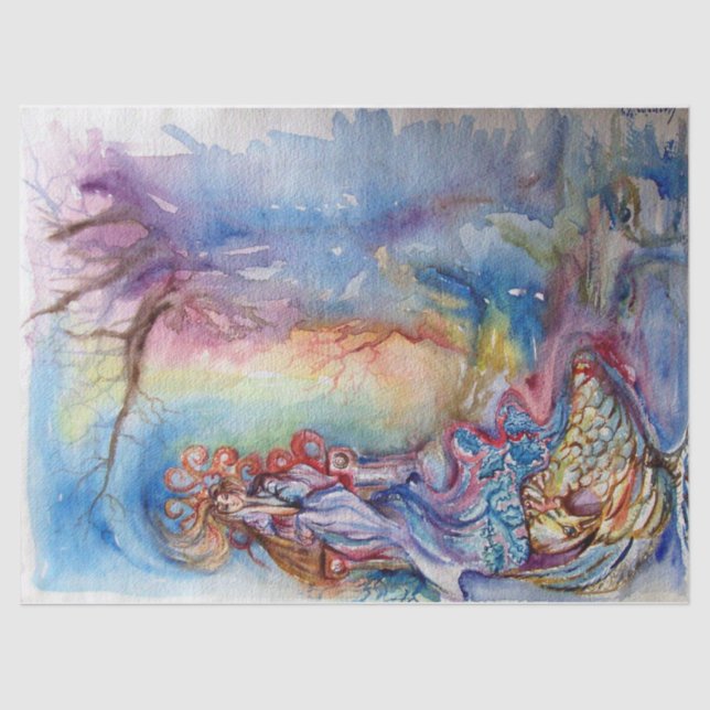 Papel De Seda SENHORA DO LAGO/Magia e Mistério (Frente )