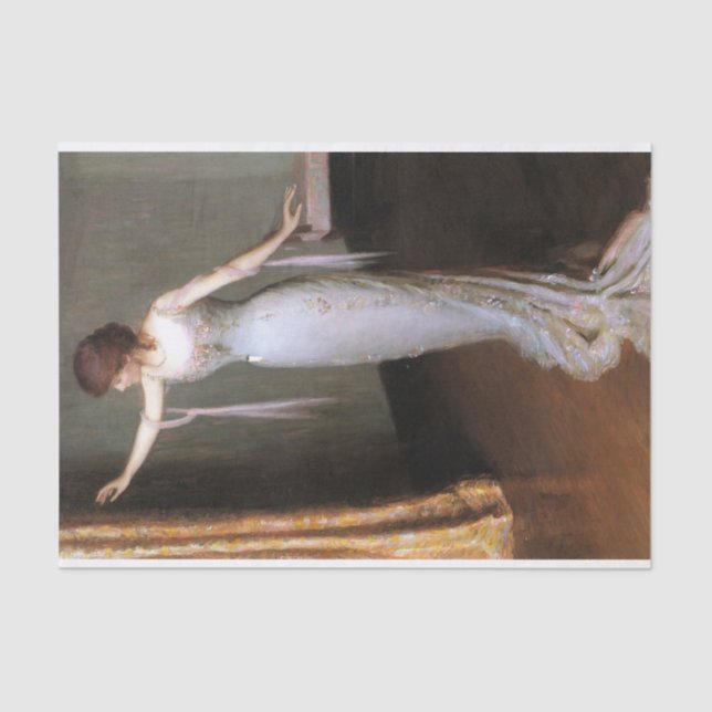 Papel De Seda Senhora em um vestido noturno de Lilla Cabot Perry (Frente )