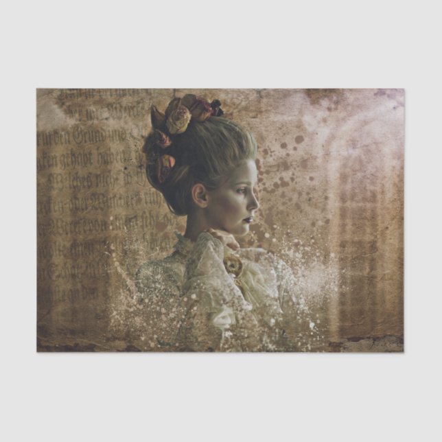 Papel De Seda Senhora Fantasma Vitoriana em Espera (Frente )