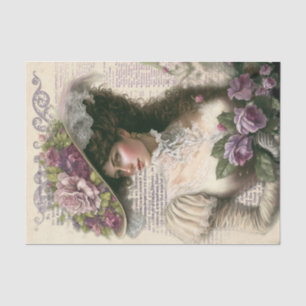 Papel De Seda Senhora Victoriana