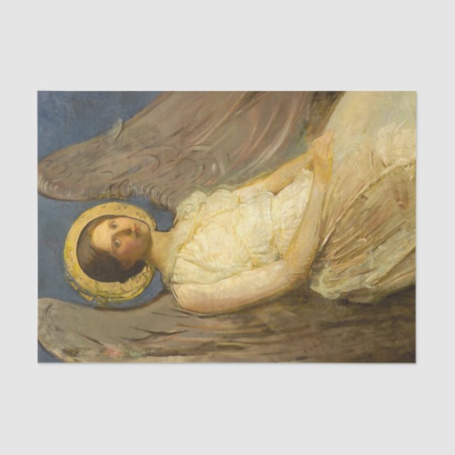 Papel De Seda Sentado Angel por Abbott Handerson Thayer (Frente )