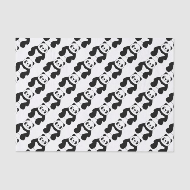 Papel De Seda Sentado panda (Frente )
