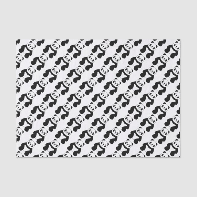 Papel De Seda Sentado panda (Frente )