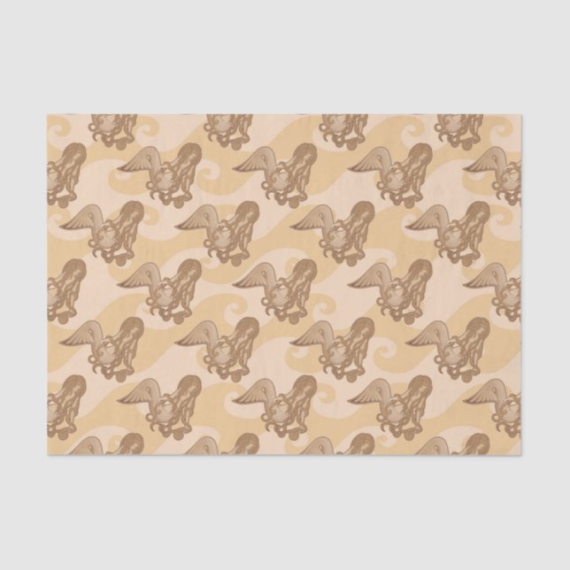 Papel De Seda Sentar Sereia (Frente )