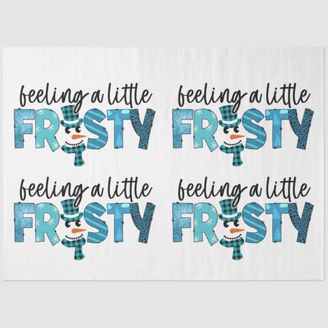 Papel De Seda Sentir-Se Um Pouco Sorridente Personalizar (Frente )