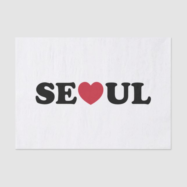 Papel De Seda Seoul Love Heart (Frente )