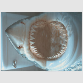 Papel De Seda Separação Aberta de Banheira de Tubarão-Boca