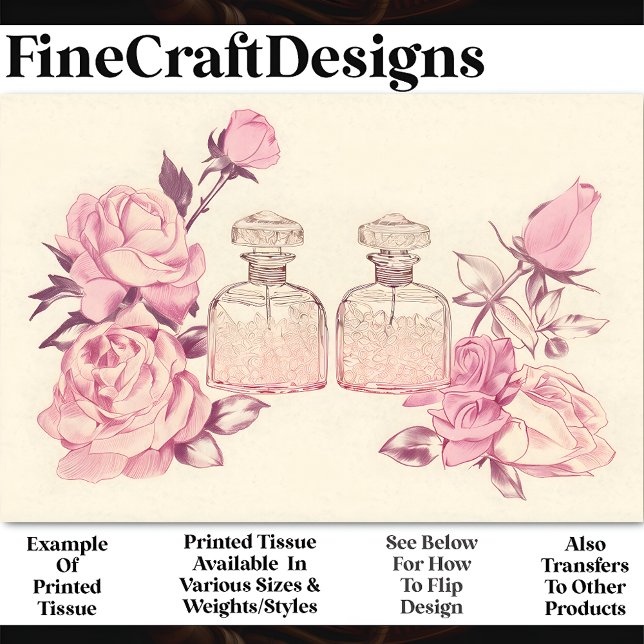 Papel De Seda Separação AE1 de garrafas e Rosas de Perfume de Vi (Criador carregado)