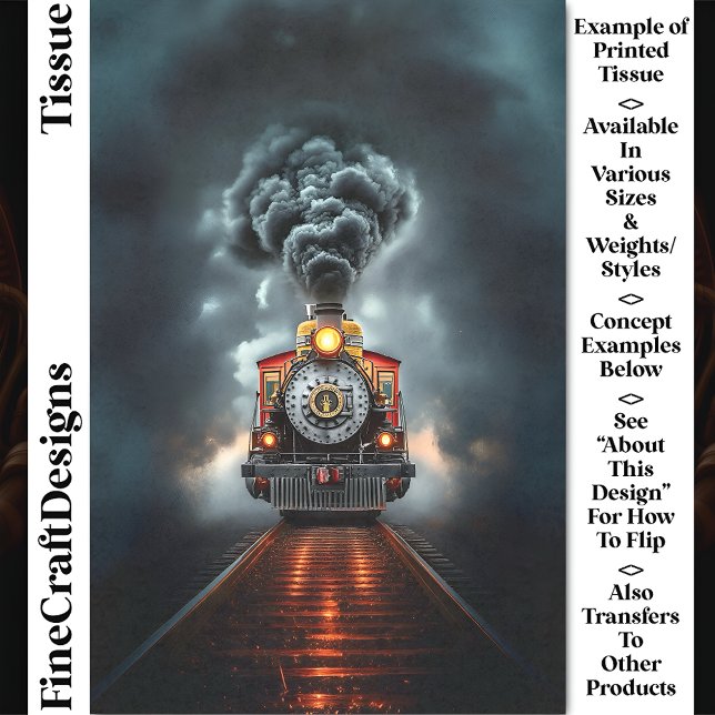 Papel De Seda Separação CJ6 do Comboio Locomotivo Selvagem West  (Criador carregado)