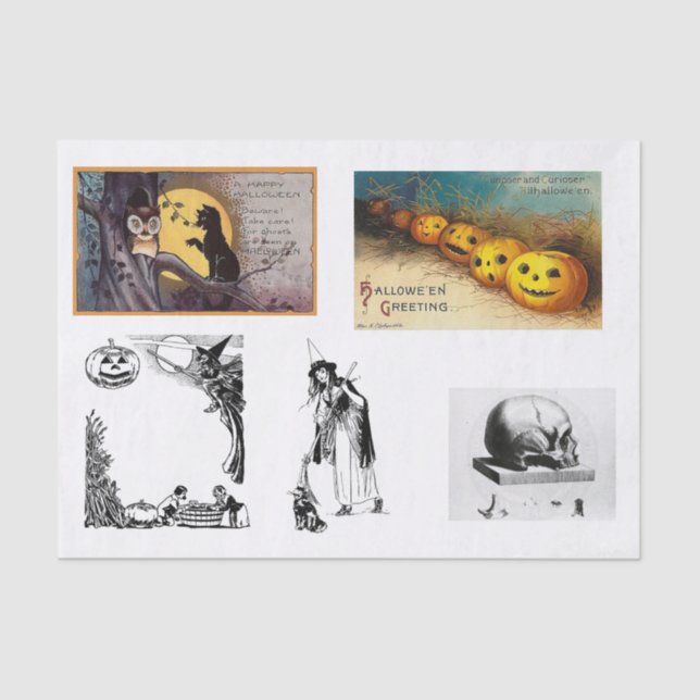 Papel De Seda Separação da coleção de Halloween (Frente )