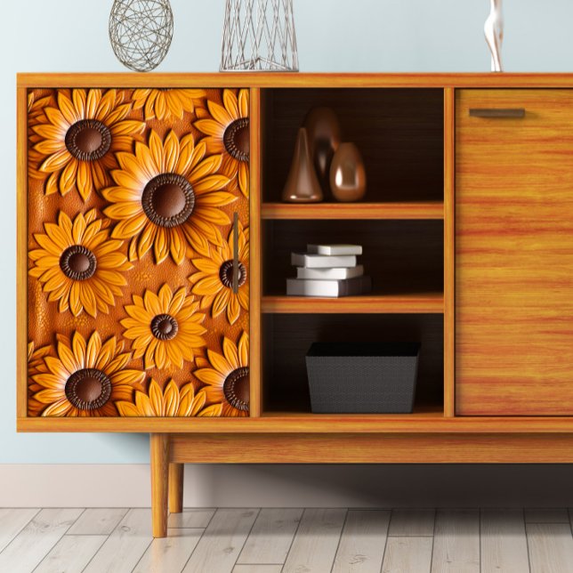 Papel De Seda Separação das bolhas de girassol de couro (Criador carregado)