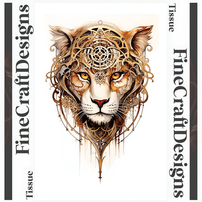 Papel De Seda Separação das Rodas Metálicas do Tigre-Vapor R 136 (Criador carregado)