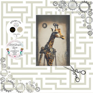 Papel De Seda Separação de camelo feliz do Steampunk