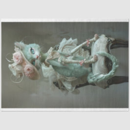 Papel De Seda Separação de Gatos Brancos Franceses