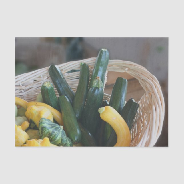 Papel De Seda Separação de Hortícolas de Aboborinha (Frente )