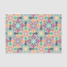 Papel De Seda Separação de padrões geométricos coloridos