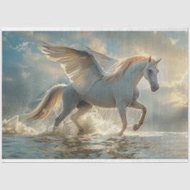 Papel De Seda Separação de Pegasus Horso Branco