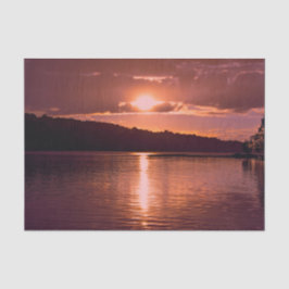 Papel De Seda Separação de praia costeira do cenário laranja sun