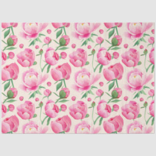 Papel De Seda Separação floral de pedras rosa