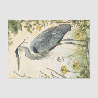 Papel De Seda Separação Heron e Flores