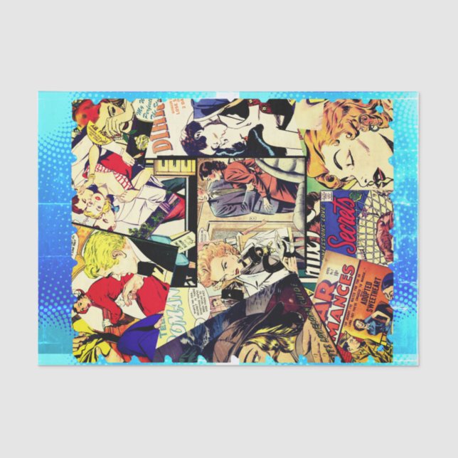 Papel De Seda Sepia Romance Cobrir de BD (Frente )