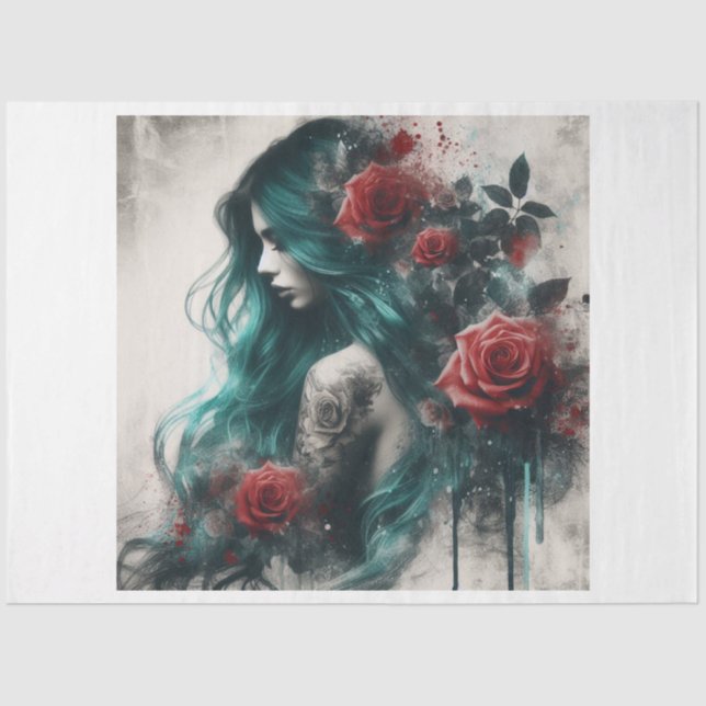 Papel De Seda Sereia (Frente )