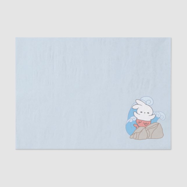 Papel De Seda Sereia Bunny Acomoda Uma Abertura De Verão (Frente )