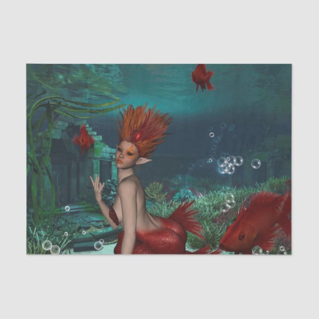 Papel De Seda Sereia maravilhosa (Frente )