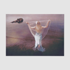 Papel De Seda Sereia Por Mar Roxo-Náutico