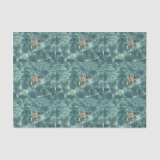 Papel De Seda Sereia subaquática