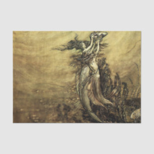 Papel De Seda “Sereias do Reno” por Arthur Rackham
