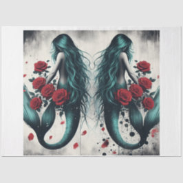 Papel De Seda Sereias duplas