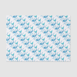 Papel De Seda Sereias e Margarita que envolvem fontes