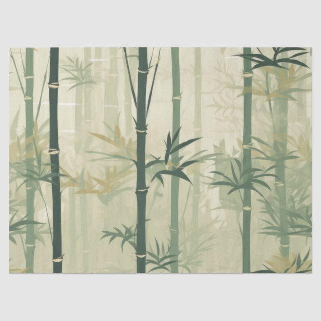Papel De Seda Serena Flor de Bambu Asiática  (3) (Frente )