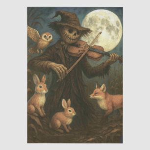 Papel De Seda Serenata de espantalho de lua