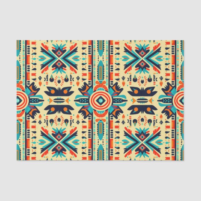 Papel De Seda Serene Desert Sky Aztec Disoupage Elegance (Frente )