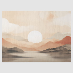 Papel De Seda Serene Horizon Japandi - Decoupage