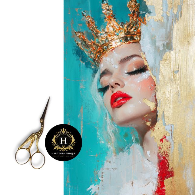 Papel De Seda Serene Majestade Abstrato Queen Decoupage (Criador carregado)