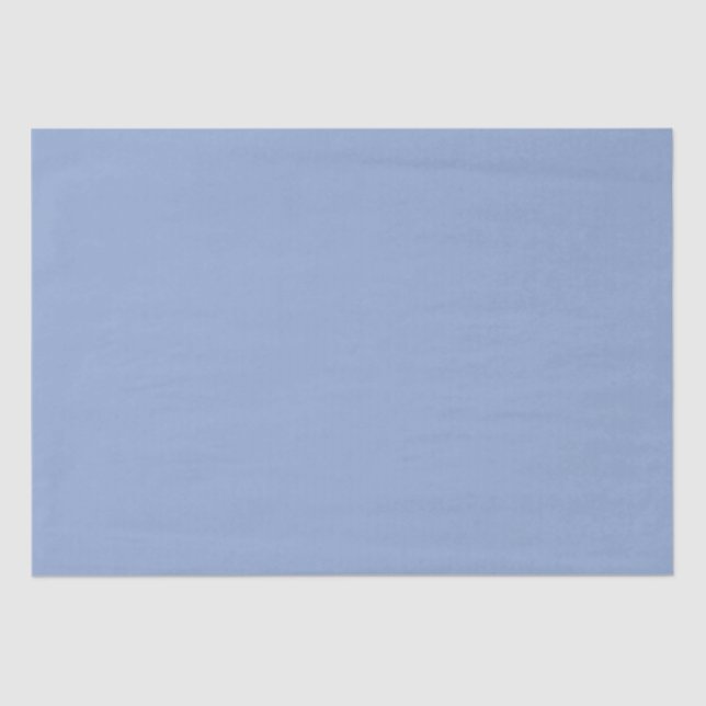 Papel De Seda Serenidade Moderna Azul Cor Sólida (Frente )