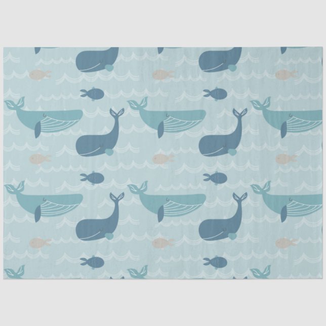 Papel De Seda Série À Beira Mar Design 2 (Frente )