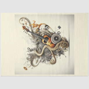 Papel De Seda Série Anatomia da Música Design 2