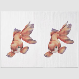 Papel De Seda Série Aquarela Submarina Design 16