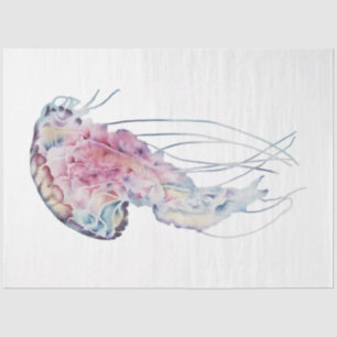 Papel De Seda Série Aquarela Submarina Design 19