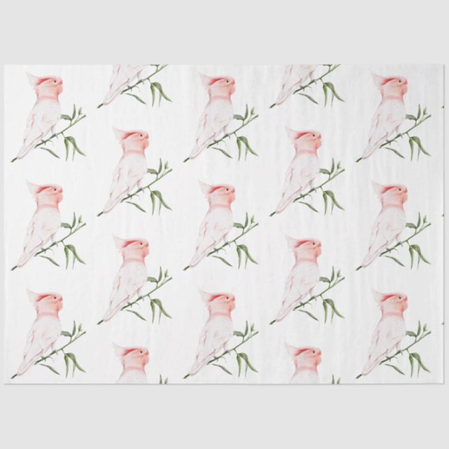 Papel De Seda Série "Aves Tropicais": Grandes Mitchell Design 2 (Frente )