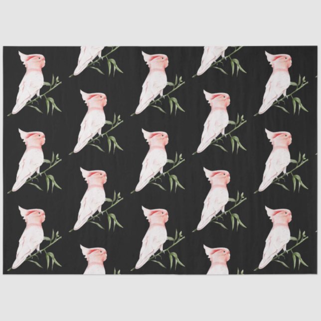 Papel De Seda Série "Aves Tropicais": Grandes Mitchell Design 3 (Frente )