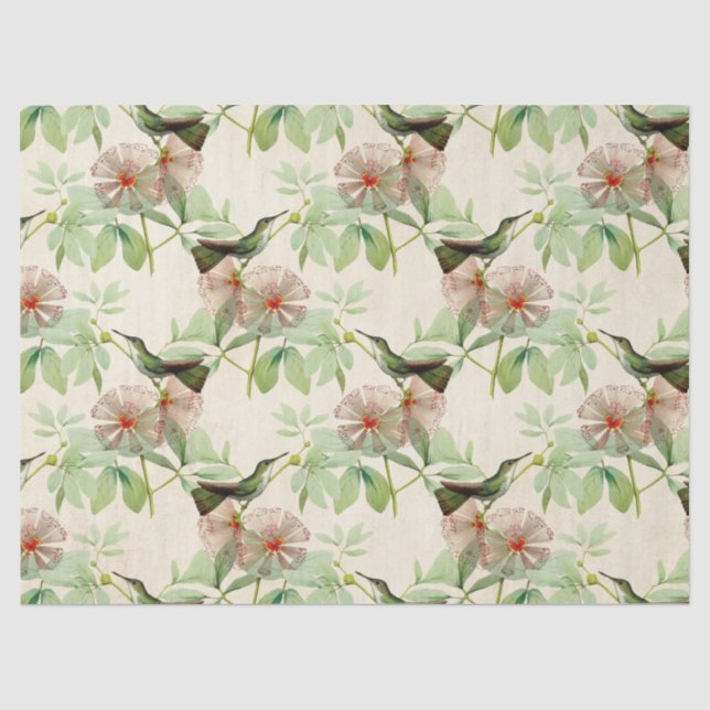 Papel De Seda Série Beija-flor Design Cinco (Frente )