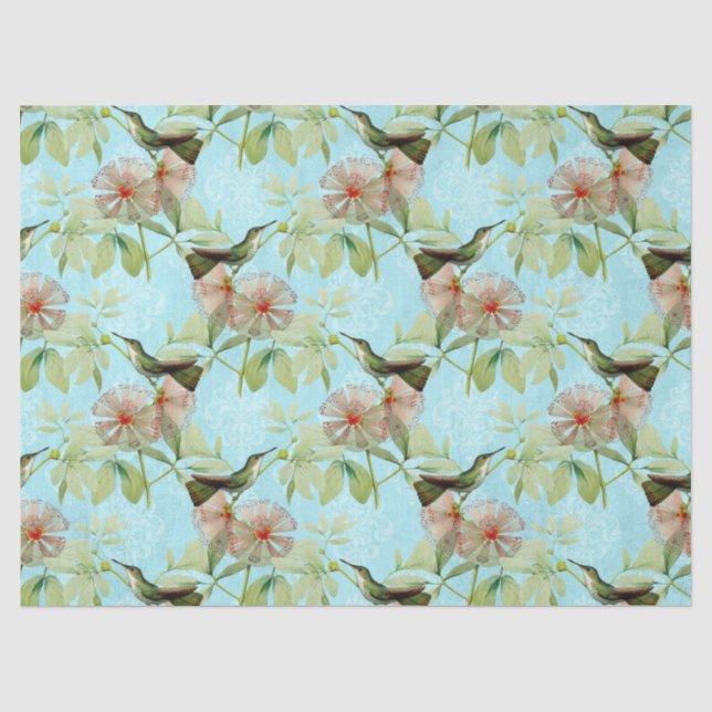 Papel De Seda Série Beija-flor Design Nove (Frente )